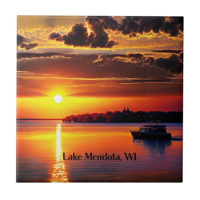 Carreau Lac Mendota, WI, (Devant)