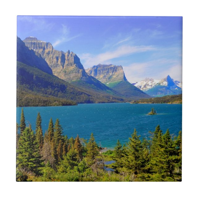 Carreau Lac st. Mary, parc national de glacier, Montana (Devant)