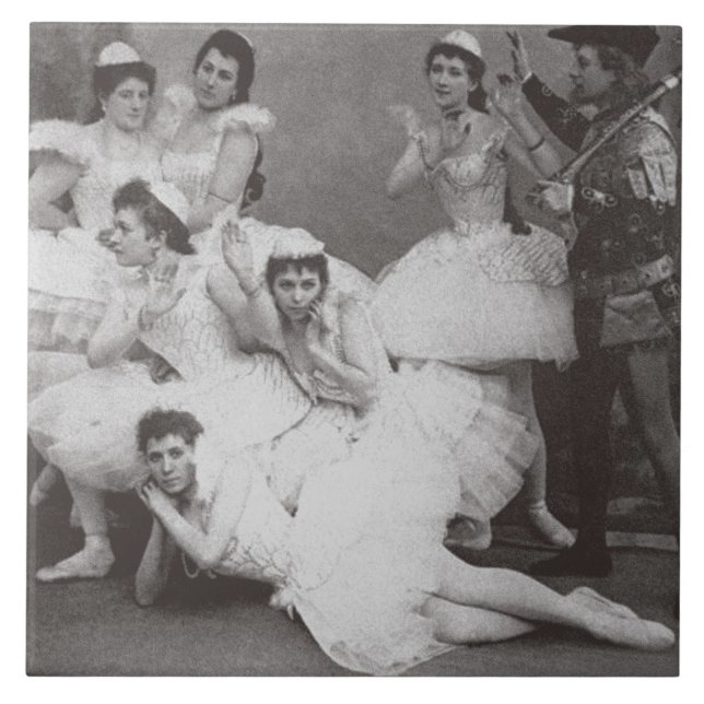 Carreau Lac swan, théâtre de Mariinsky, 1895 (photo de (Devant)