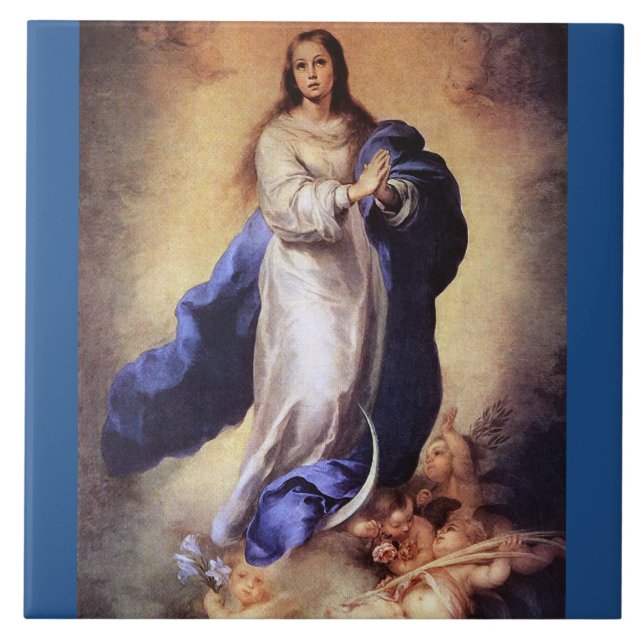 CARREAU L'ACCEPTATION DE VIERGE MARIE BÉNI (Devant)