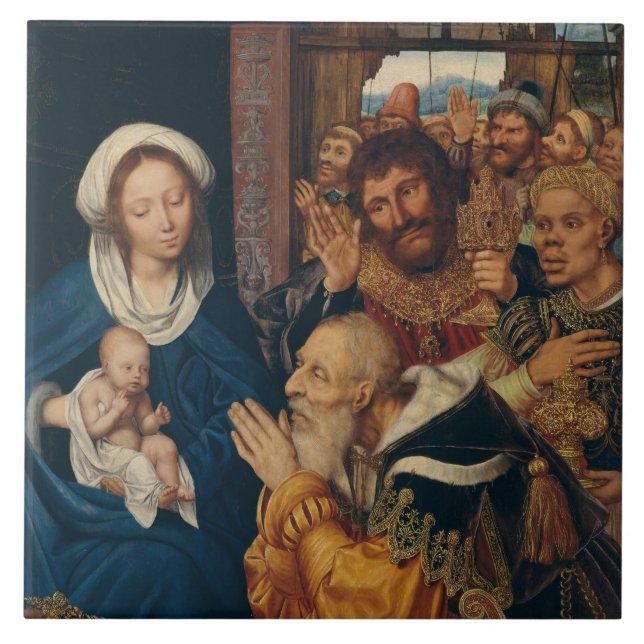 Carreau L'Adoration de la Peinture Magi (Devant)