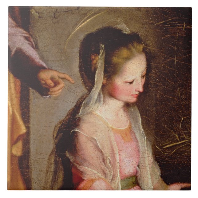 Carreau L'adoration de l'enfant, 1597 (Devant)