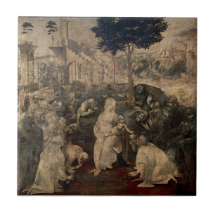 Carreau L'adoration des Magi de Léonard de Vinci