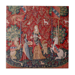 Carreau Lady and Unicorn Medieval Tapestry Smell