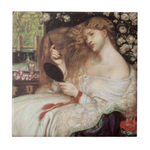 Carreau Lady Lilith de Rossetti, Portrait victorien Vintag