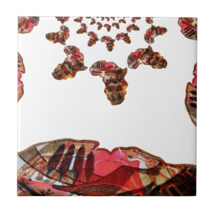Carreau L'Afrique en mouvement : Carte Kaleidoscope