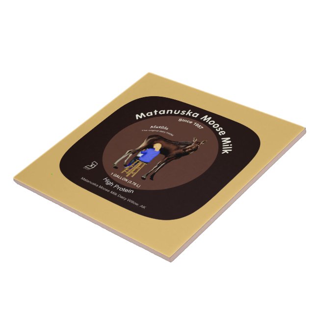 Carreau Lait d'orignal Matanuska (Côté)