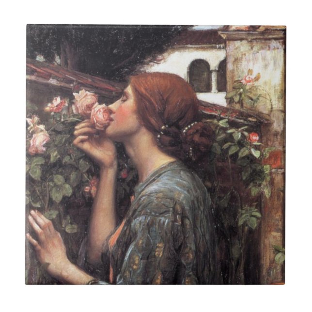 Carreau L'âme du Rose (par John William Waterhouse) (Devant)