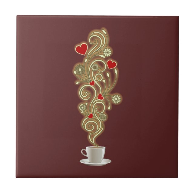 Carreau L'amour du café (Devant)