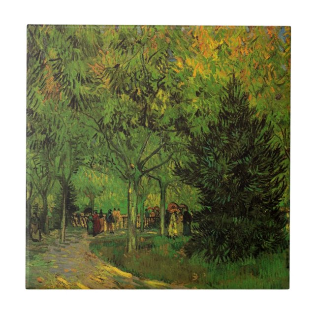 Carreau Lane in Public Garden, Arles par Vincent van Gogh (Devant)