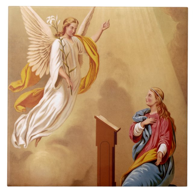 Carreau L'annonce de la Vierge Marie (Devant)