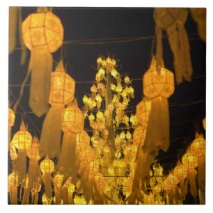 Carreau Lanterne pour la fête de Loi Krathong.