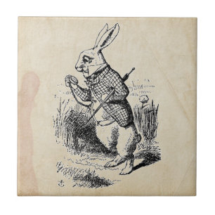 Carreau Lapin blanc vintage