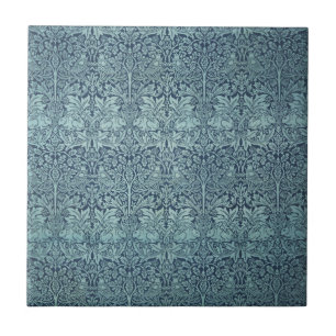 Carreau Lapin Frère par William Morris Motif de textile bl