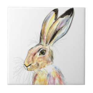 Carreau Lapin Lapin Lièvre Flore Animaux Mauvais Cera