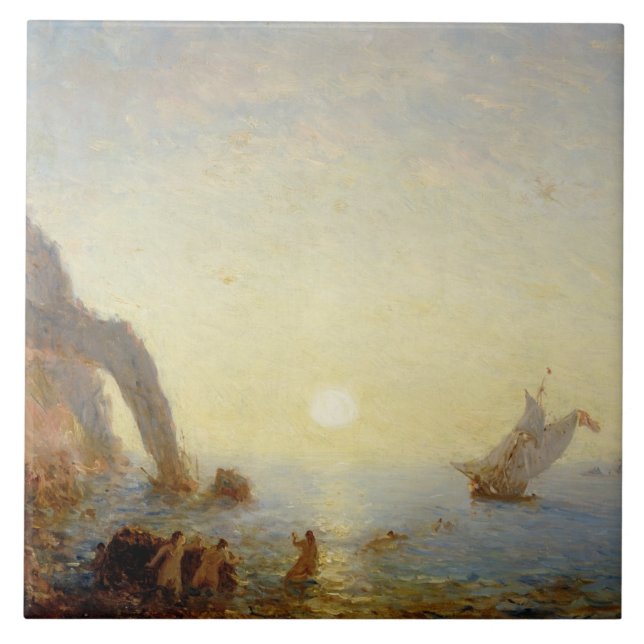 Carreau L'appel des sirènes (huile sur la toile) (Devant)