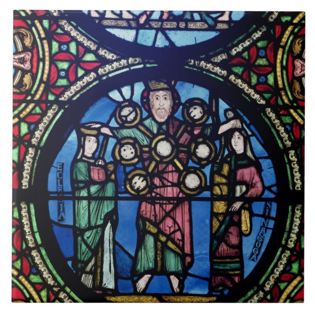 Carreau L'arche de la fenêtre d'engagement, coordonnée de (Devant)