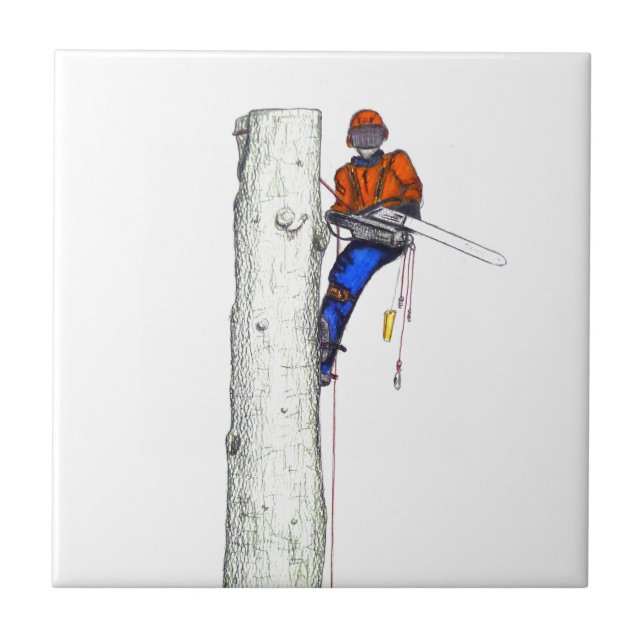 Carreau Large chainsaw needed. Arborist Tree surgeon (Devant)