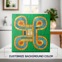 L'art de la mosaïque tribale colorée
