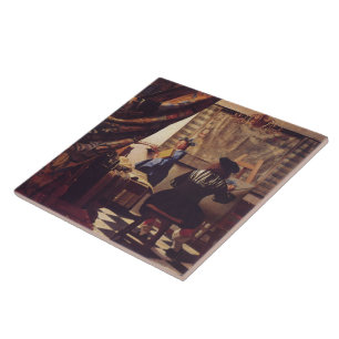 Carreau L'Art de la peinture par Johannes Vermeer