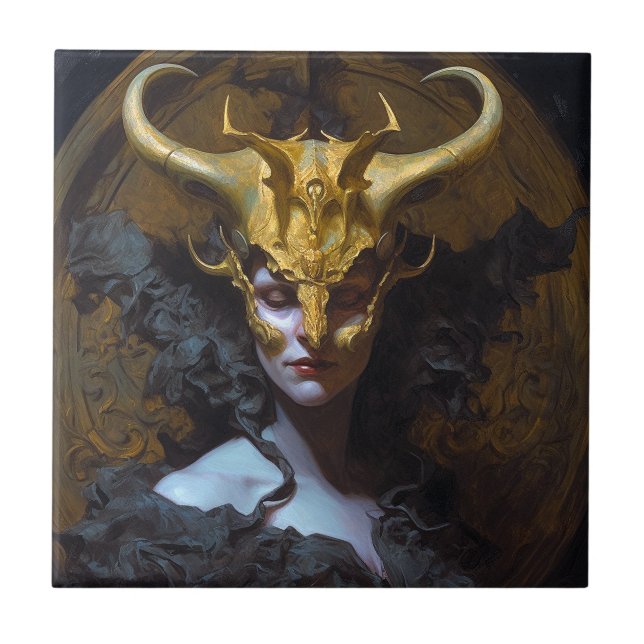 Carreau L'art de l'Imaginaire de la reine noire (Devant)