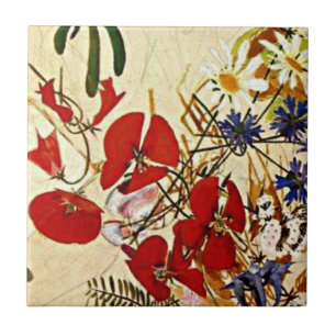 Carreau L'art de Mikhail Vrubel : Fleurs de champ