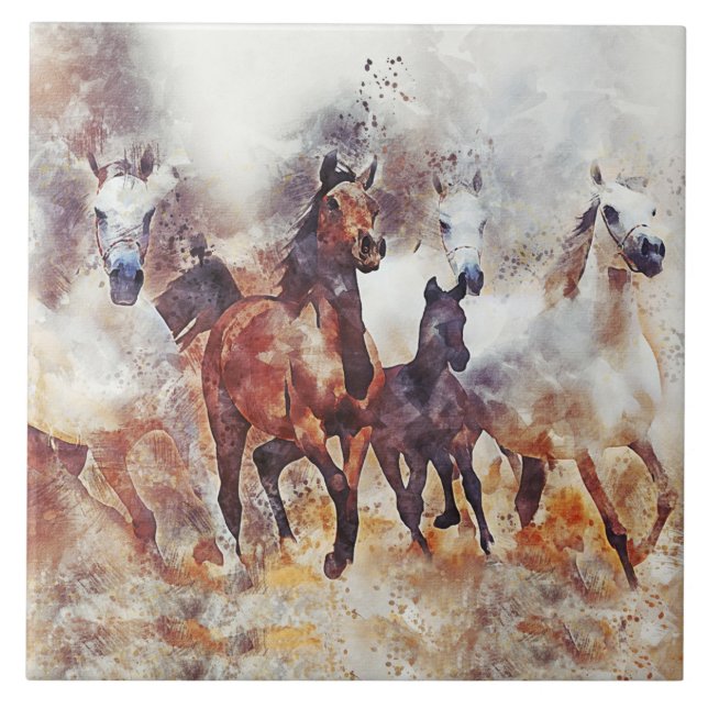 Carreau L'art des Chevaux sauvages (Devant)