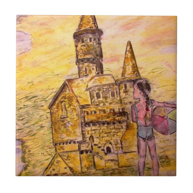 Carreau l'art du château de sable géant (Devant)