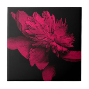 Carreau L'art floral de Red Peony