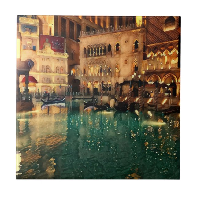 Carreau Las vegas Nights Casino Art Abstrait original (Devant)