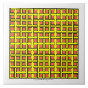 Carreau Latticework jaune