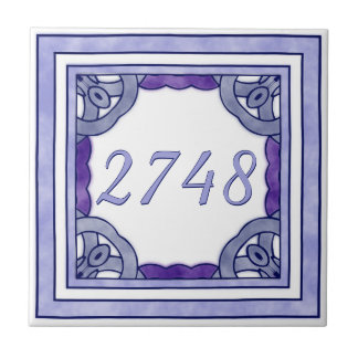 Carreau Lavande Purple Petit Numéro de Maison
