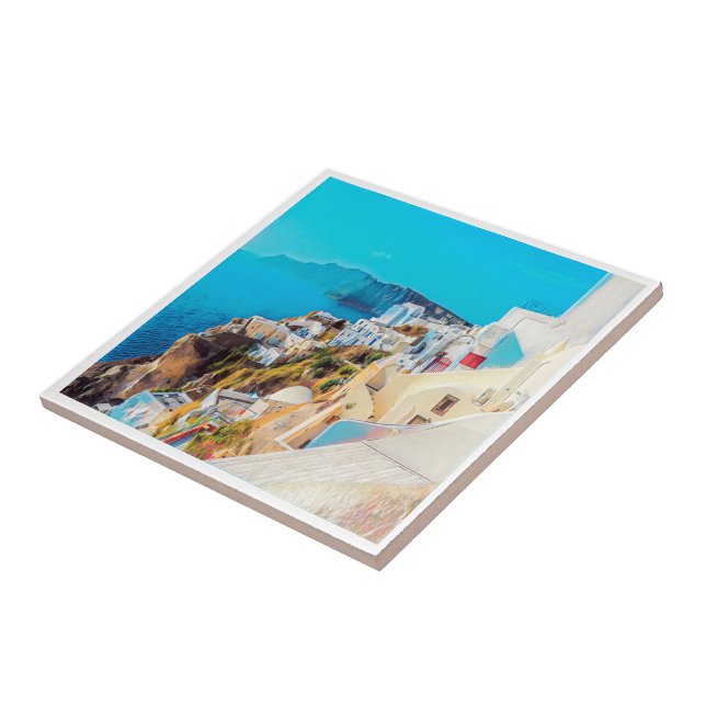 Carreau ldp SANTORINI - panorama - (Côté)