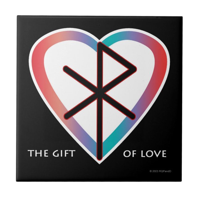 Carreau Le cadeau de l'amour Bindrune Carrelage en céramiq (Devant)