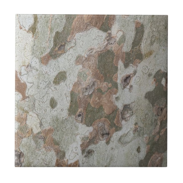 Carreau Le camouflage de l'arbre à l'écorce céramique moti (Devant)