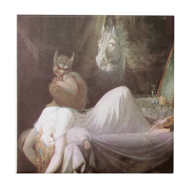 Carreau Le cauchemar : Henry Fuseli ; 18ème C. (Devant)