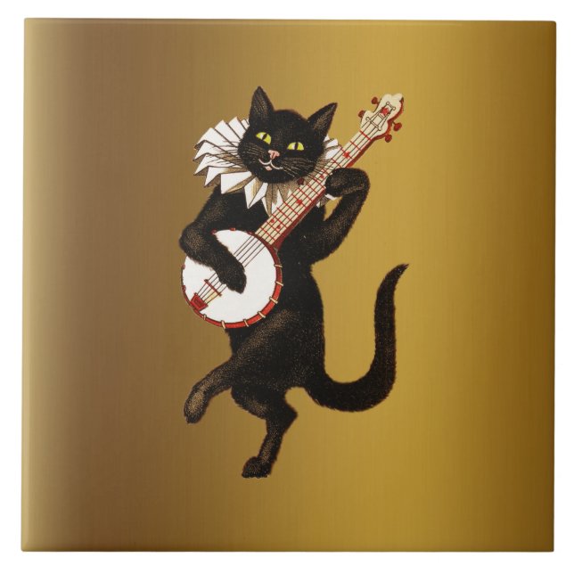 Carreau Le Chat Musical, (Devant)