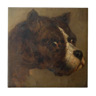 Carreau Le chef d'un Bulldog (par Théodore Géricault)