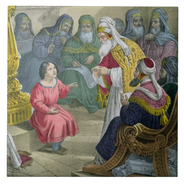 Carreau Le Christ avec les médecins dans le temple, d'un (Devant)