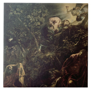 Carreau Le Christ dans le jardin de Gethsemane 2