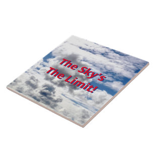 CARREAU "LE CIEL EST LA LIMITE !" NUAGES ET CIEL CARRELAGE