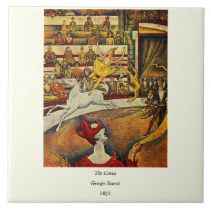 Carreau Le cirque de Georges Seurat (1891) - clown et