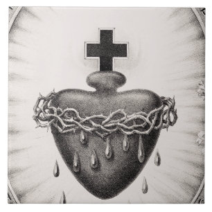 Carreau Le Coeur le plus sacré de Jésus-Christ