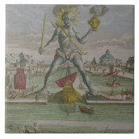 Le colosse de Rhodes, détail du strad de statue