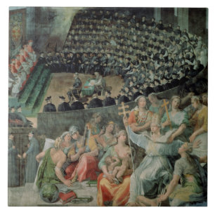 Carreau Le Conseil de Trent, 1588-89 (fresque)