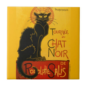 Carreau Le Conversation Noir Le Chat Noir Art Nouveau Vint