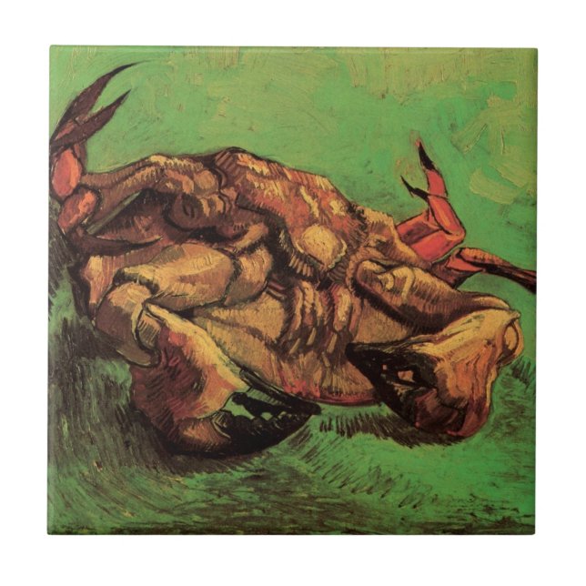 Carreau Le crabe sur son dos par Vincent van Gogh (Devant)
