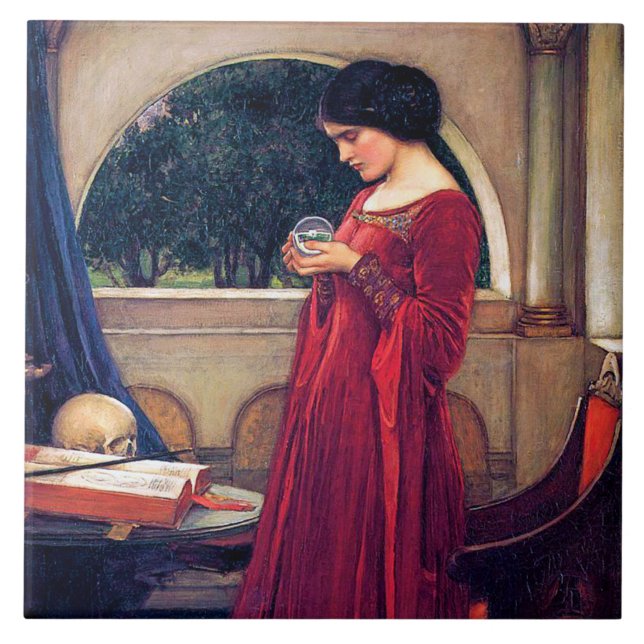 Carreau Le Crystal Ball, John William Waterhouse (Devant)