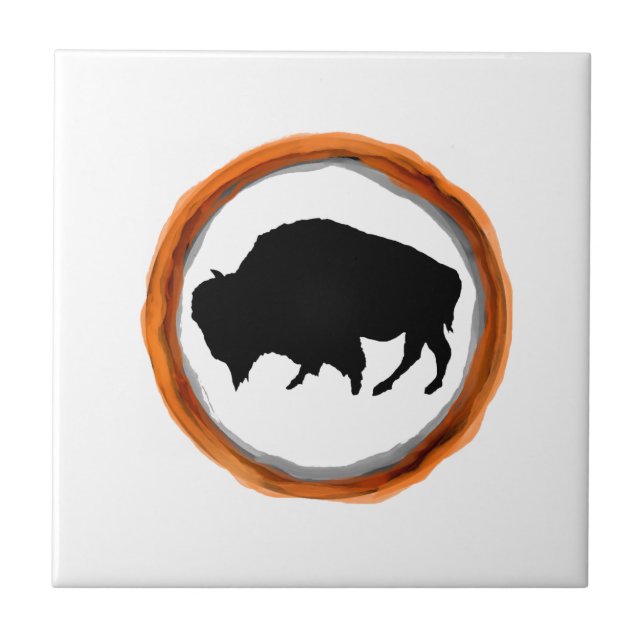 CARREAU LE CYCLE DES BISONS (Devant)