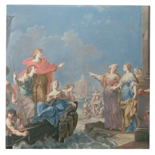 Carreau Le départ d'Aeneas